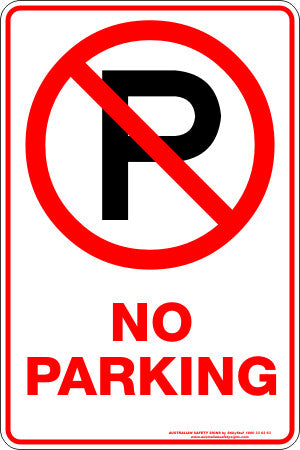 NO PARKING P