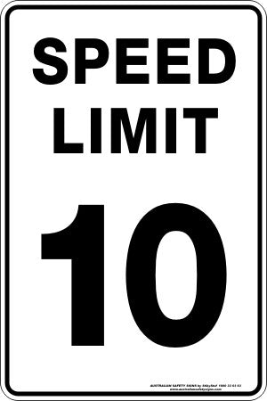 SPEED LIMIT 10