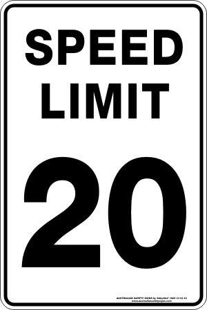 SPEED LIMIT 20
