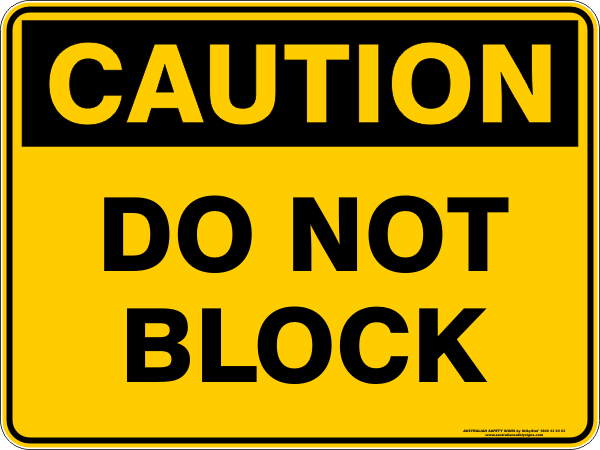 DO NOT BLOCK
