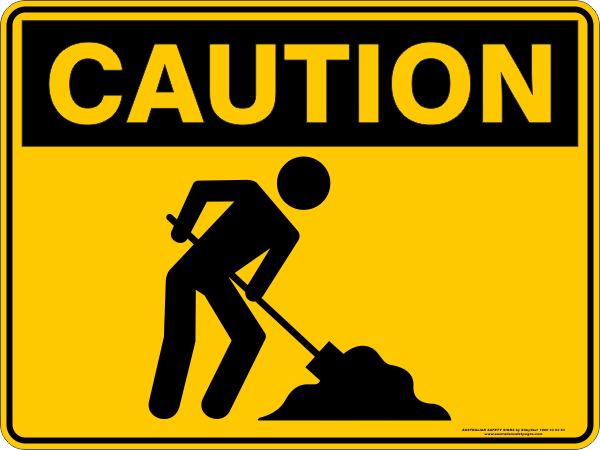 CAUTION - WORKER PICTOGRAM