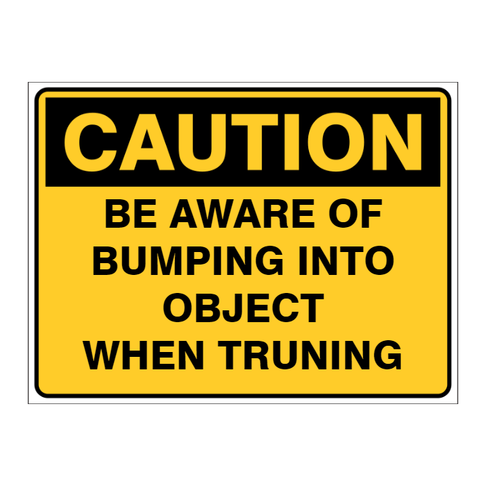 Custom Text Caution Sign