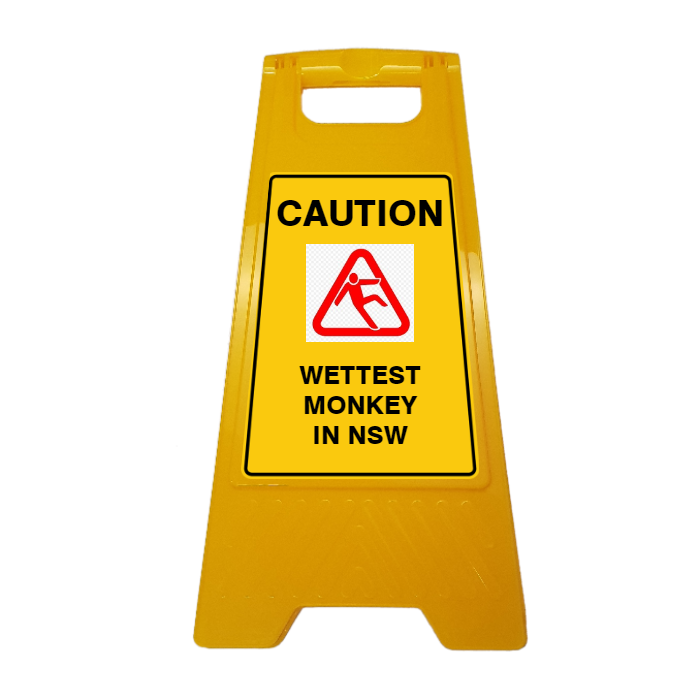 New CUSTOM Your Text Here A-Frame Floor Stand