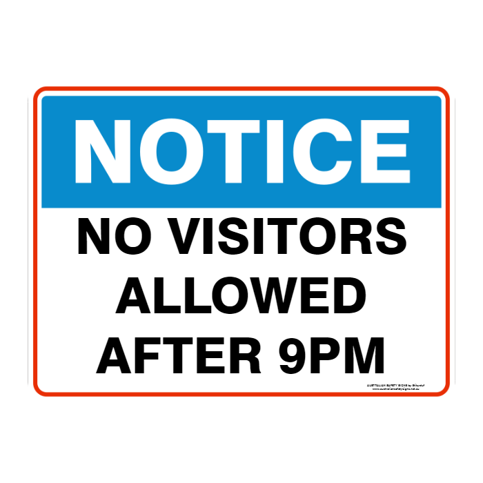 NOTICE CUSTOM TEXT SIGN