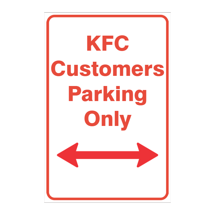 CUSTOM PARKING SIGN