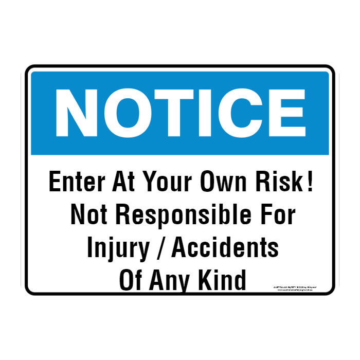 NOTICE CUSTOM TEXT SIGN