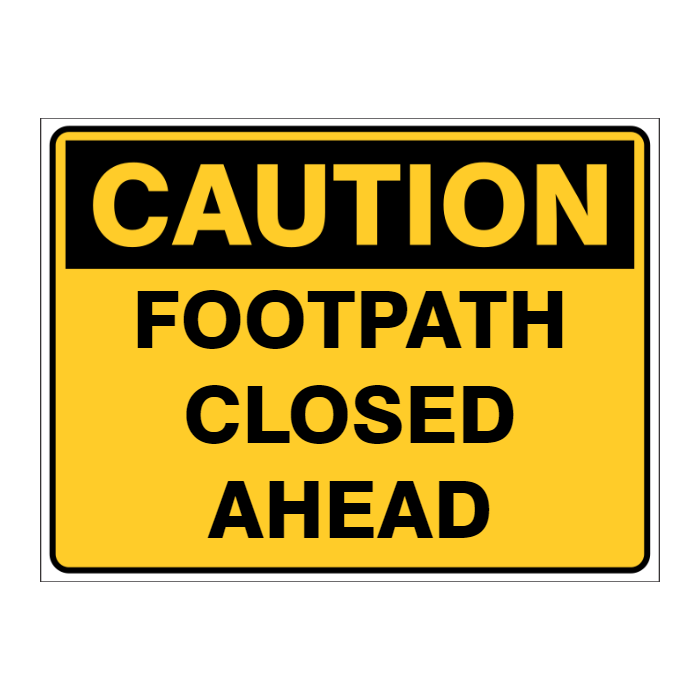 Custom Text Caution Sign