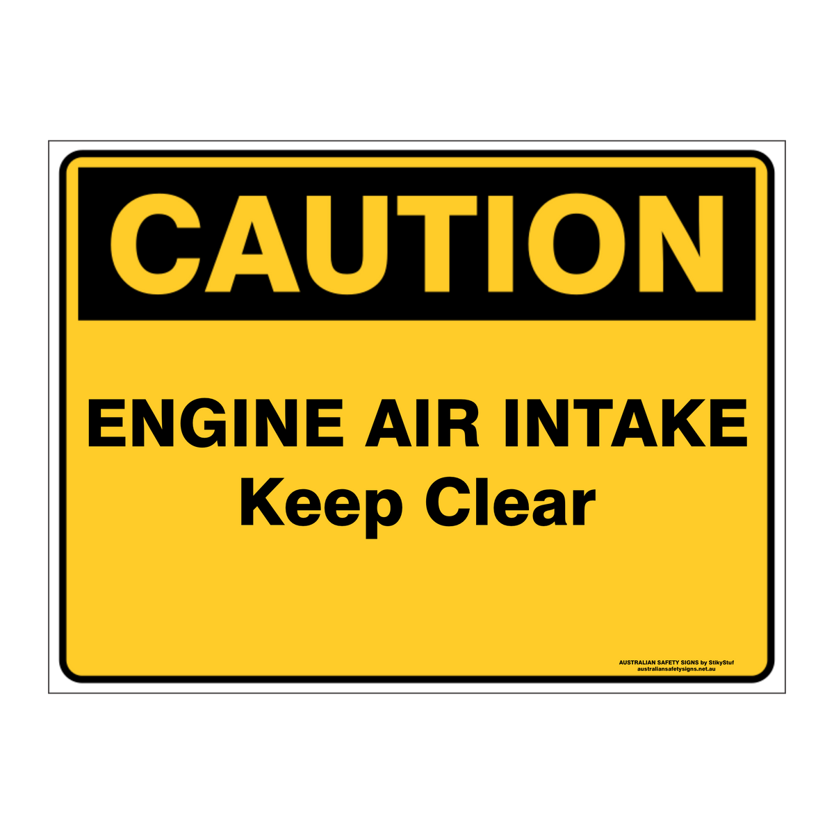 Custom Text Caution Sign