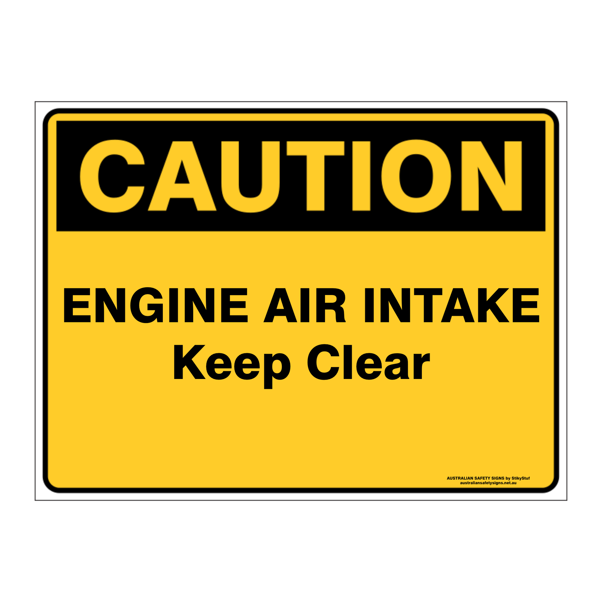 Custom Text Caution Sign