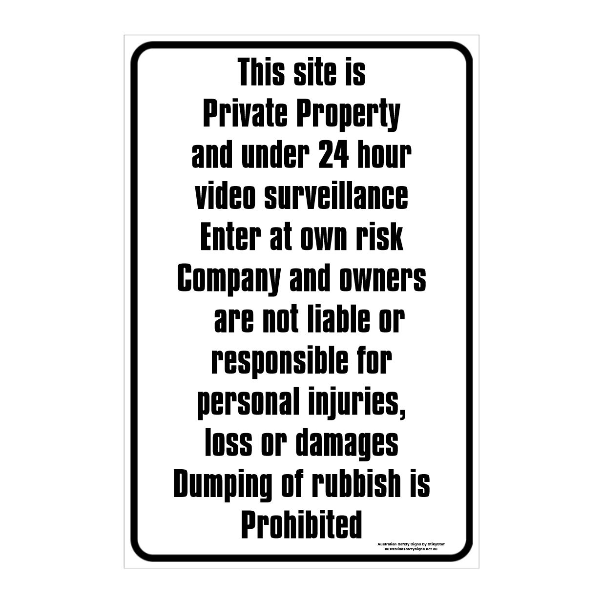 CUSTOM PARKING SIGN
