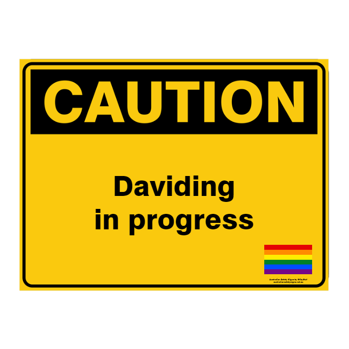 Custom Text Caution Sign