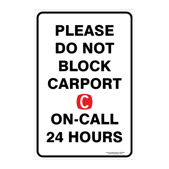 CUSTOM PARKING SIGN