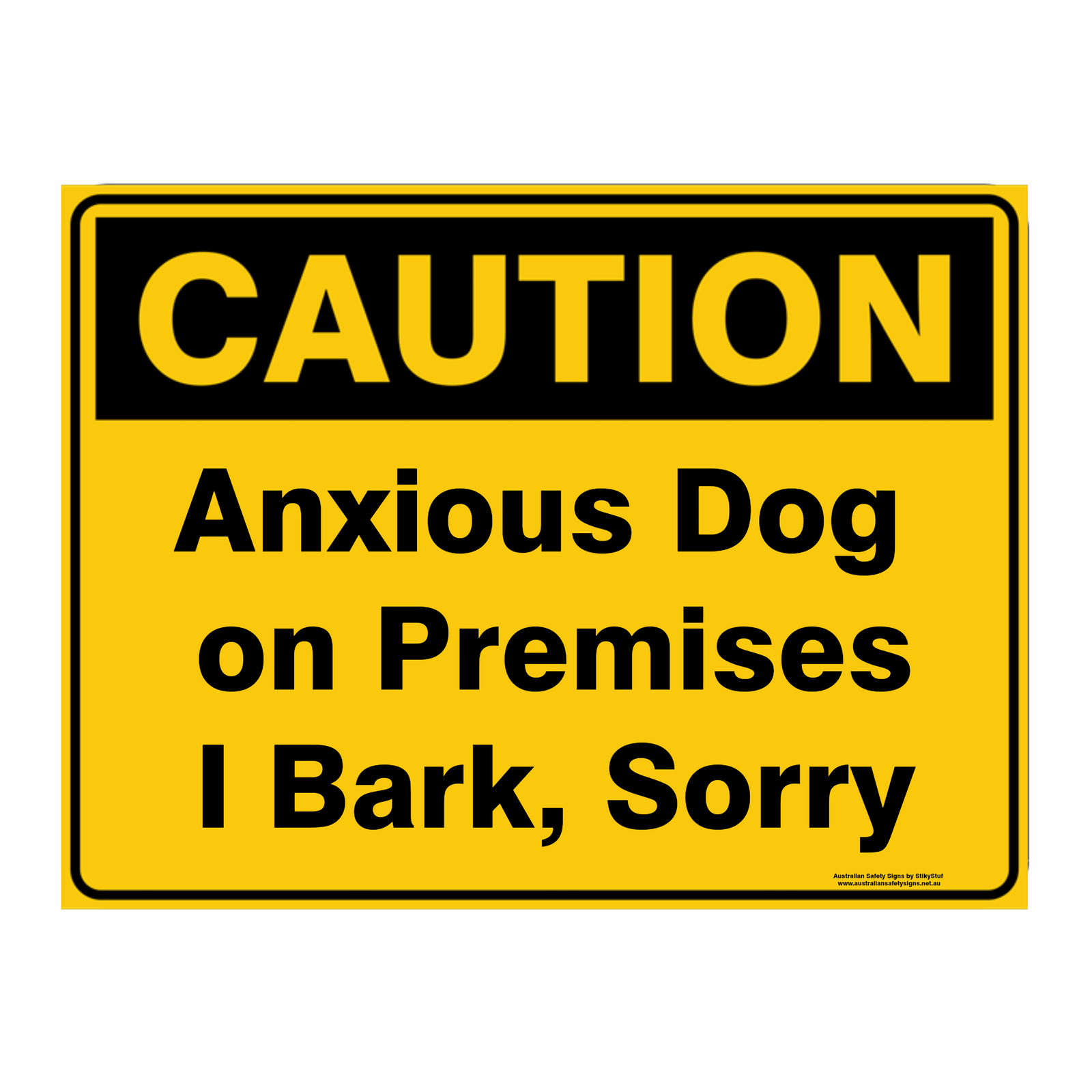 Custom Text Caution Sign