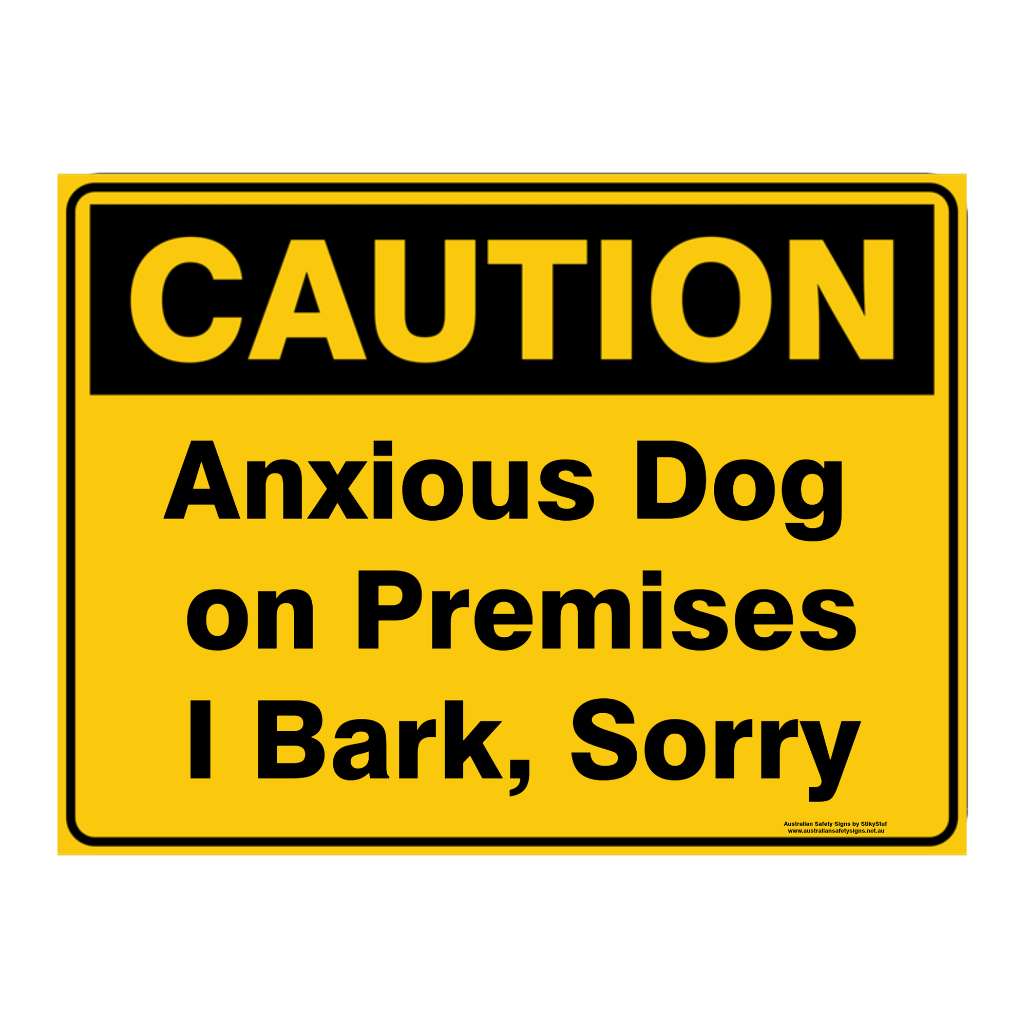 Custom Text Caution Sign