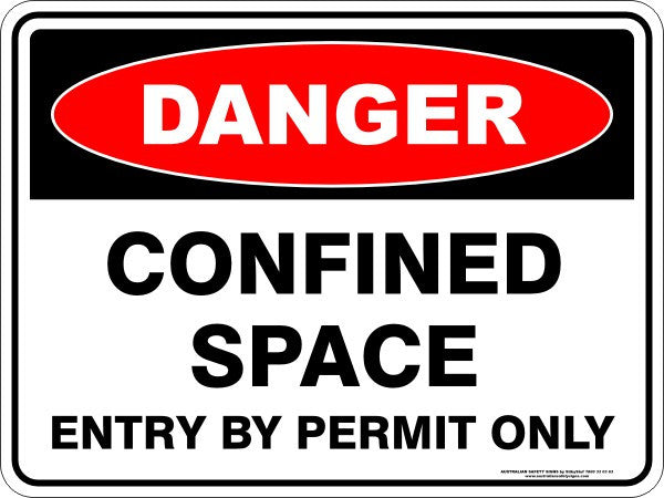 CONFINED SPACE ENTRY BY PERMIT ONLY