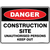 10 Pack of Construction Site - Unauthorised Persons Keep Out - 3mm SignFlute