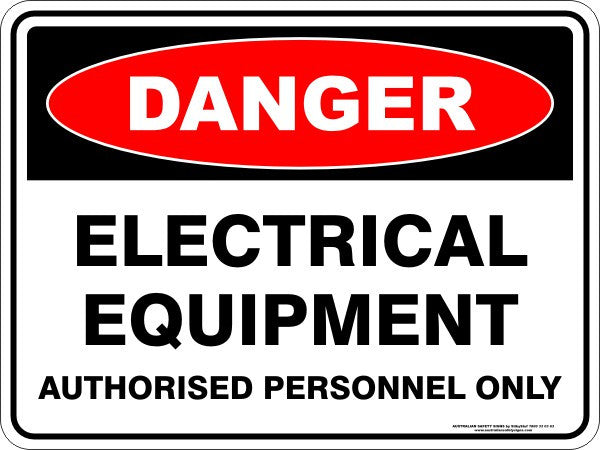 ELECTRICAL EQUIPMENT AUTHORISED PERSONNEL ONLY