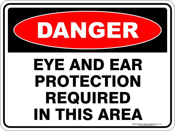 EYE AND EAR PROTECTION REQUIRED IN THIS AREA