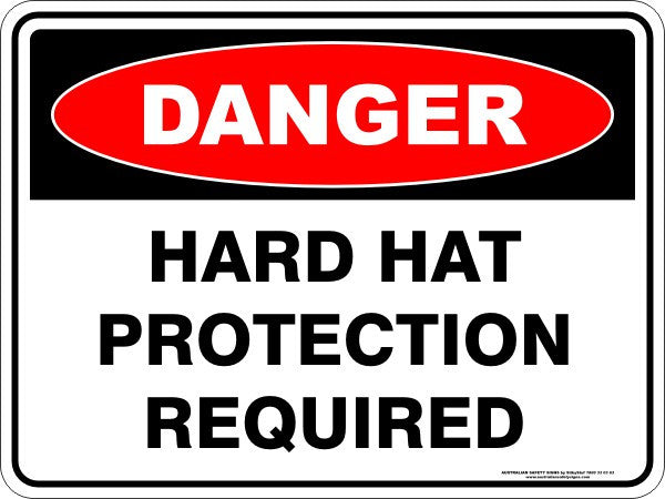 HARD HAT PROTECTION REQUIRED