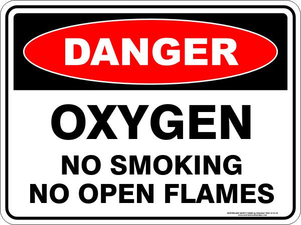 OXYGEN NO SMOKING NO OPEN FLAMES