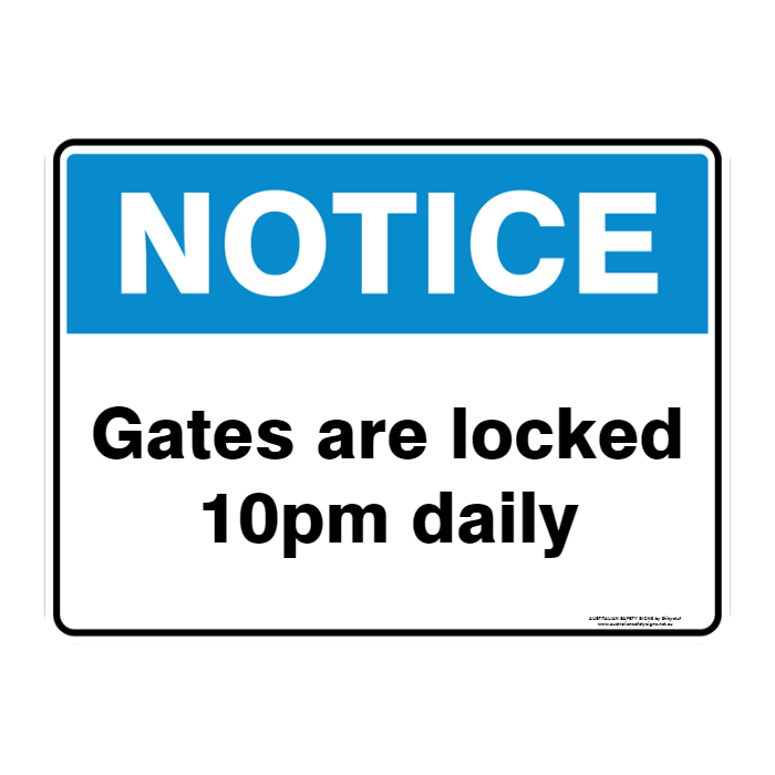 NOTICE CUSTOM TEXT SIGN