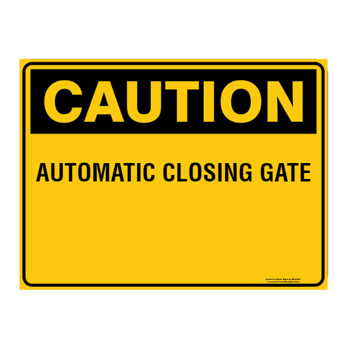 Custom Text Caution Sign