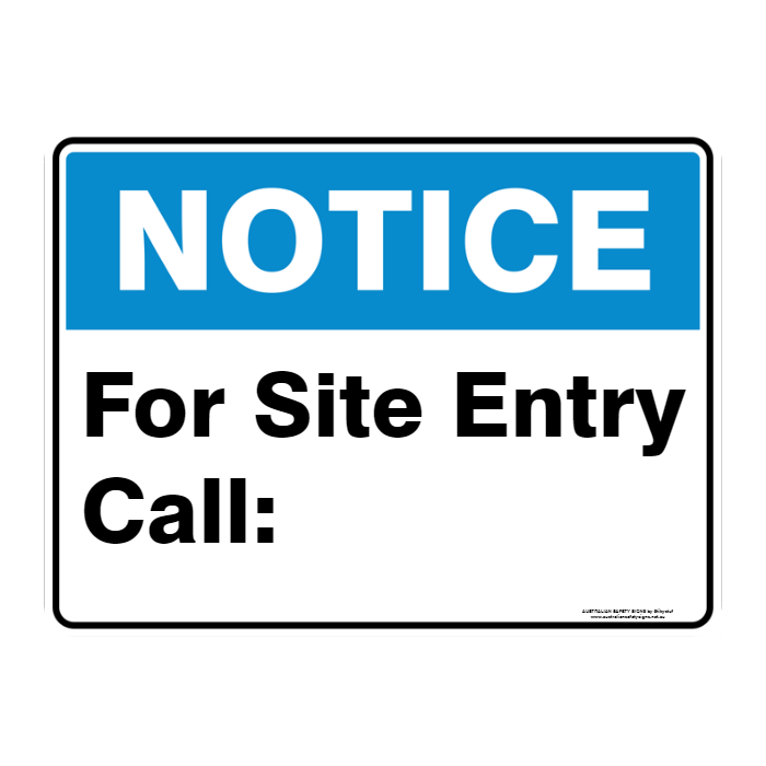 NOTICE CUSTOM TEXT SIGN