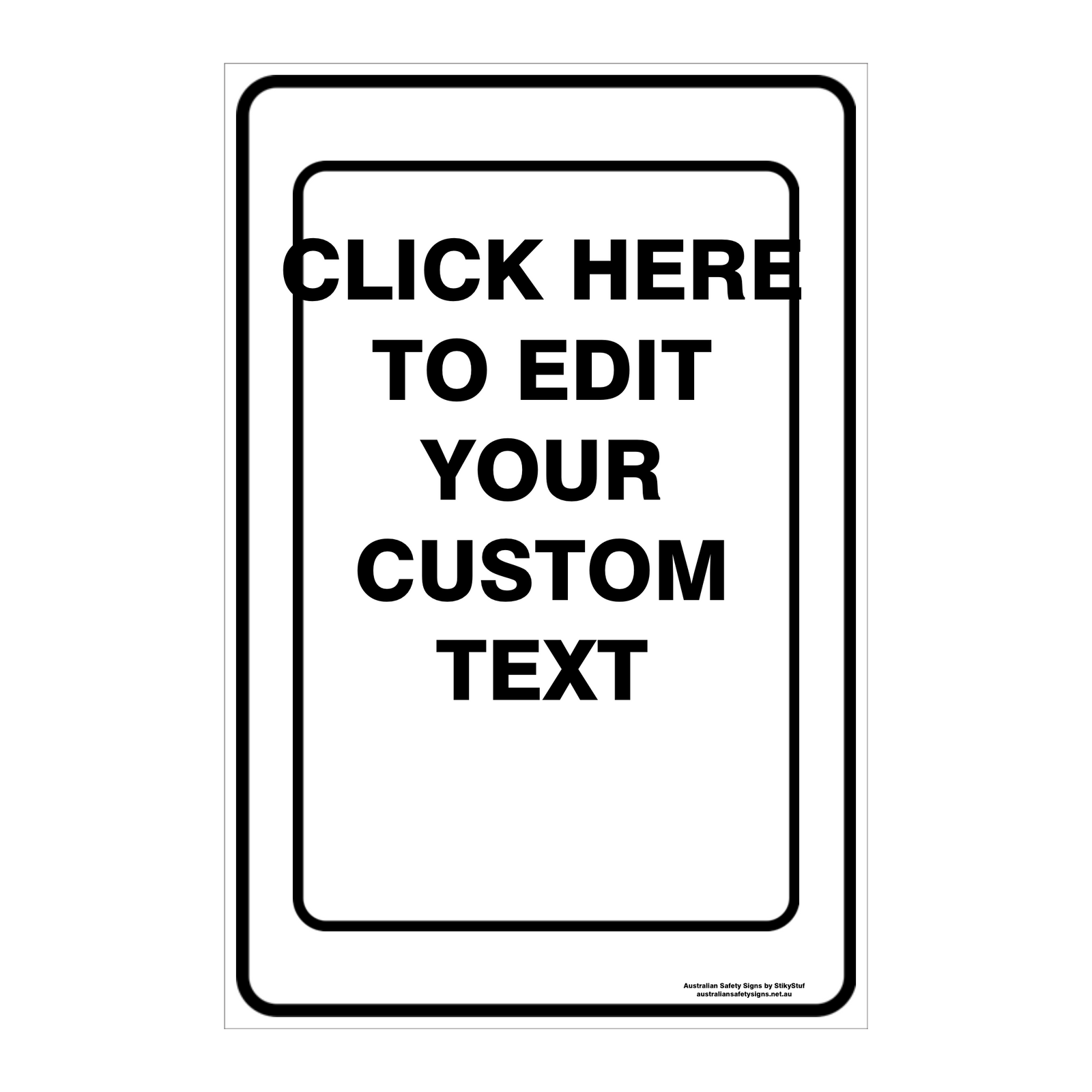 CUSTOM PARKING SIGN