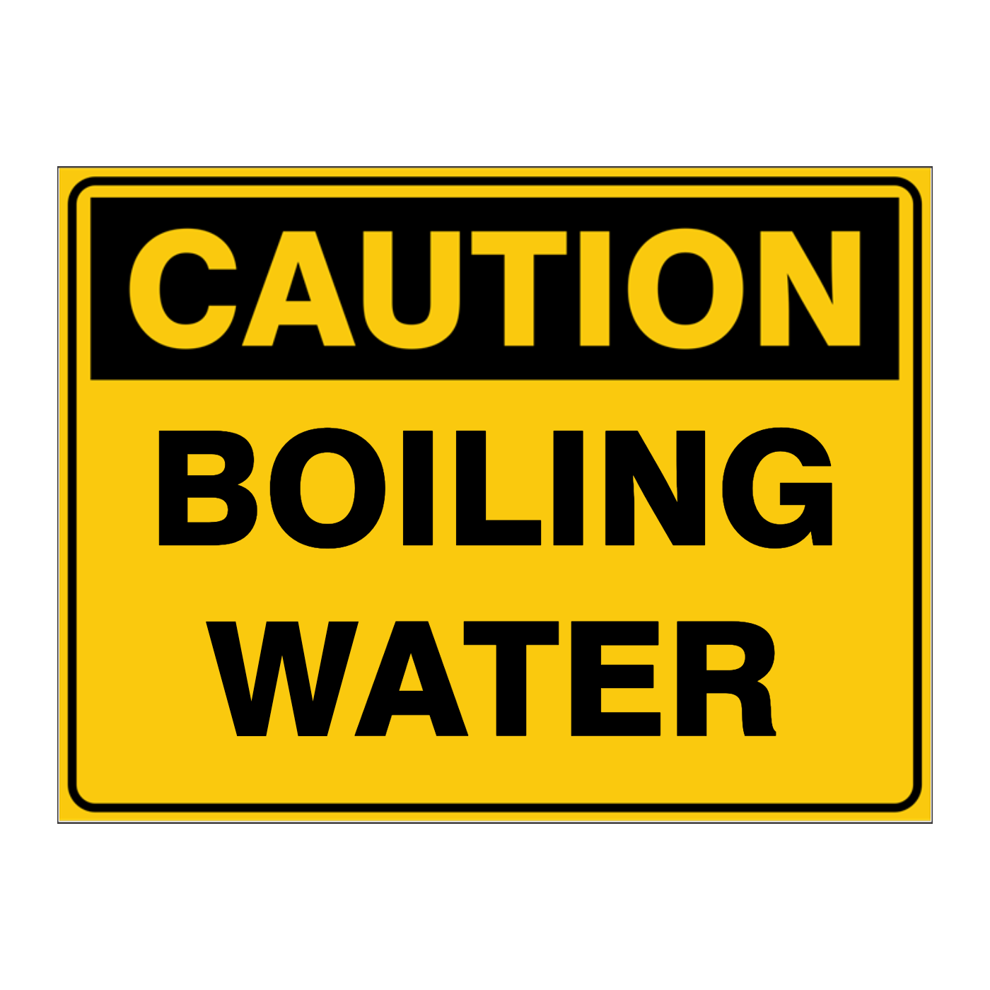 Custom Text Caution Sign