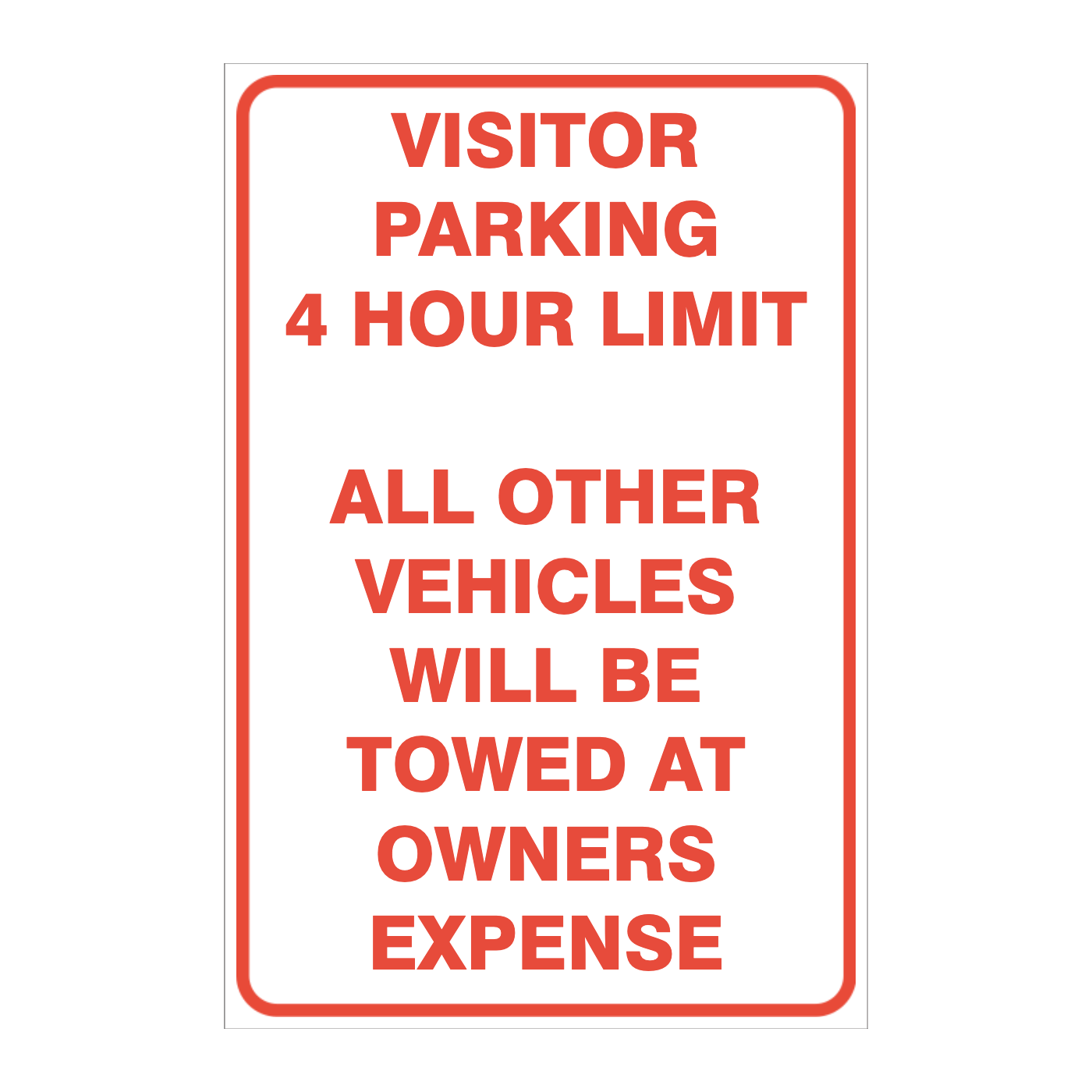 CUSTOM PARKING SIGN