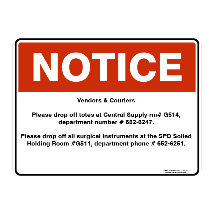 NOTICE CUSTOM TEXT SIGN