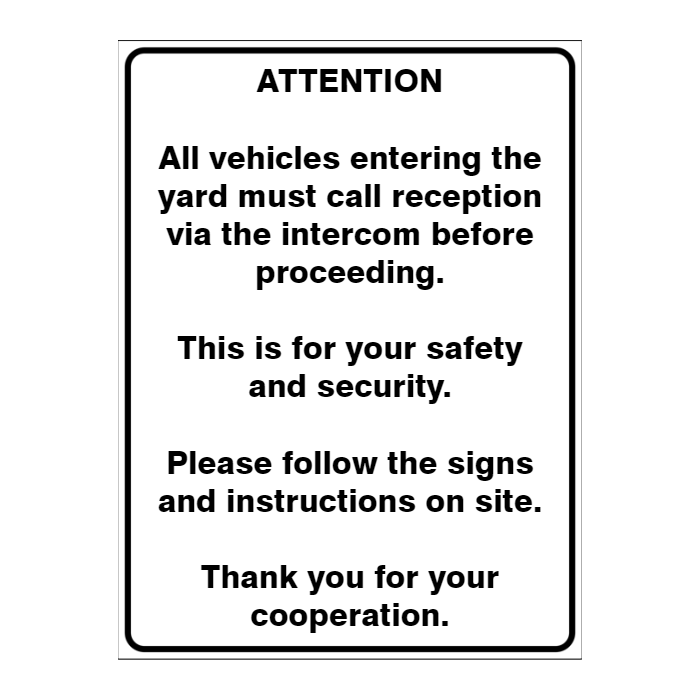 Custom Text Sign Portrait Australian Safety Signs
