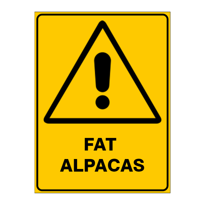 Warning Custom Text Sign