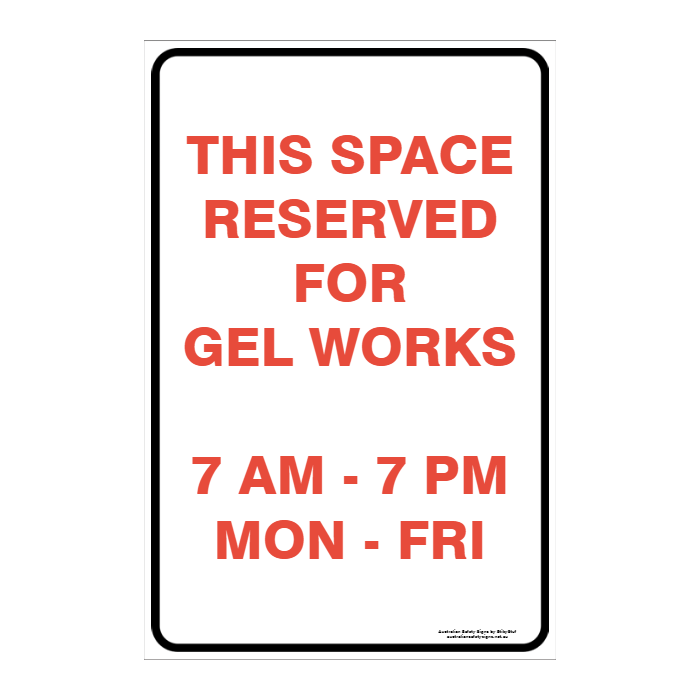 CUSTOM PARKING SIGN