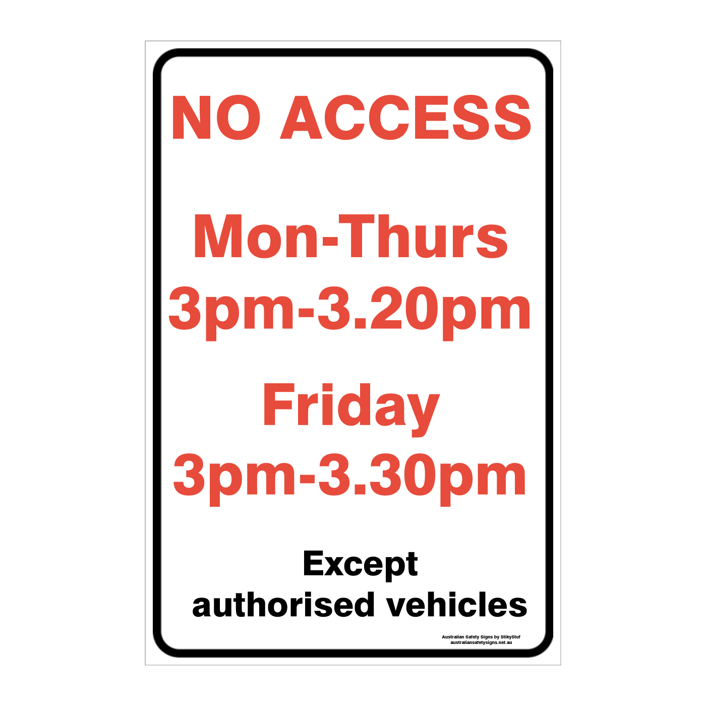 CUSTOM PARKING SIGN