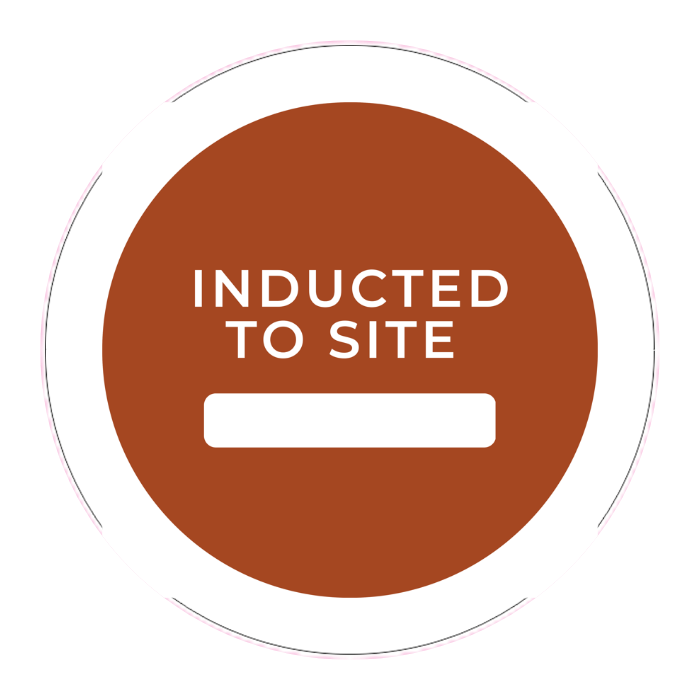Induction Sticker Design CUSTOM HARD HAT STICKER - Australian Safety Signs