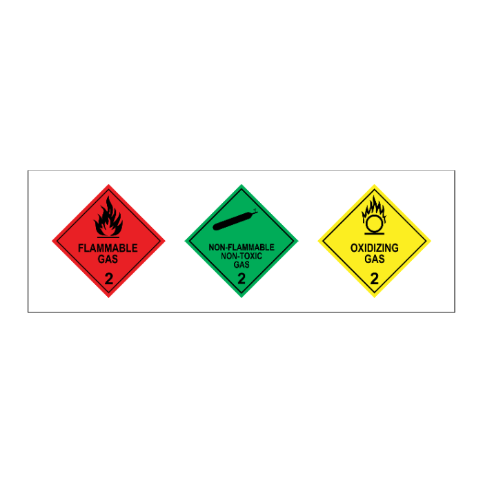 Composite Hazchem Warning Placard