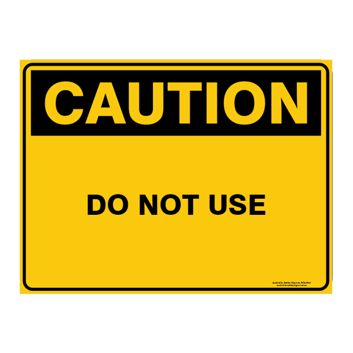 Custom Text Caution Sign