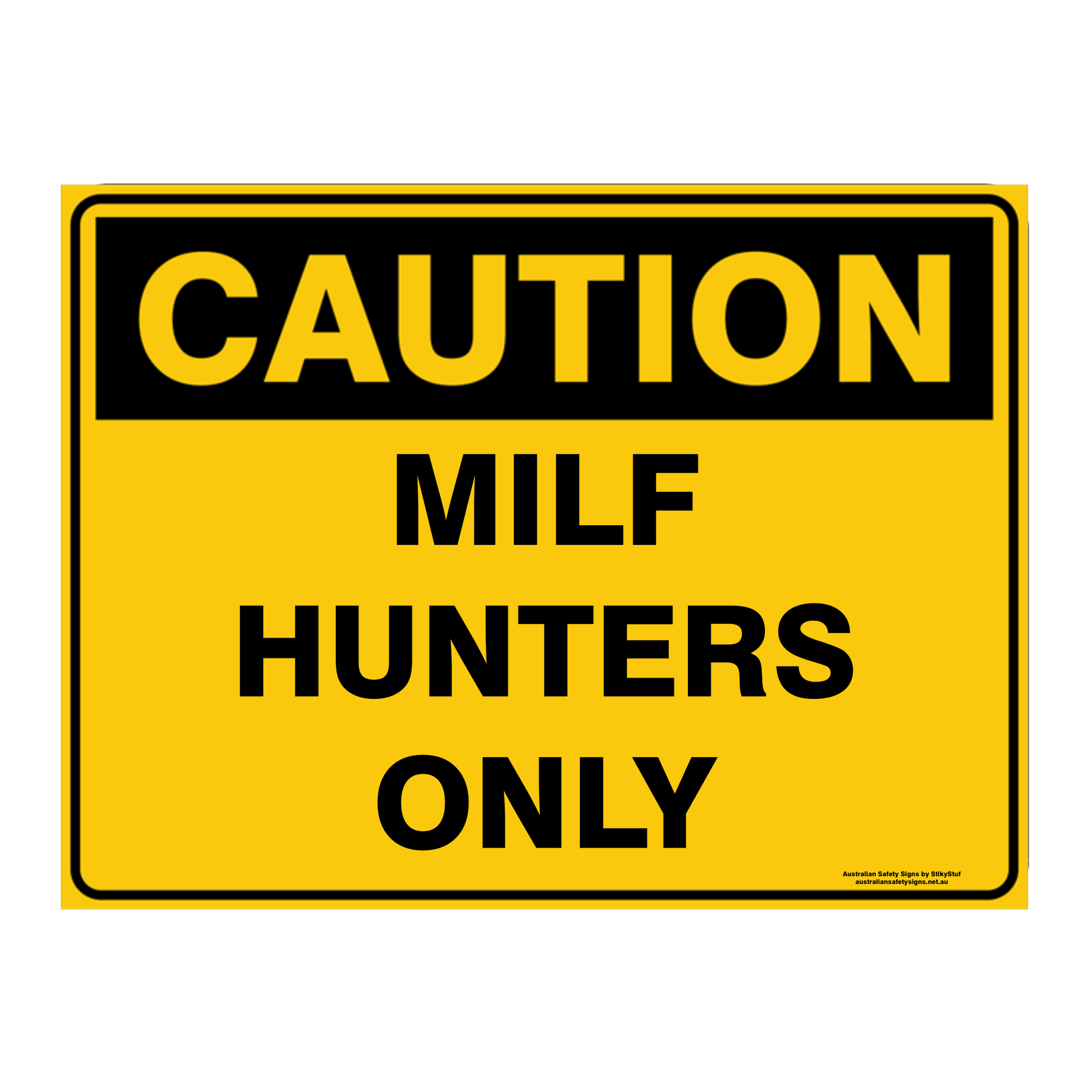 Custom Text Caution Sign