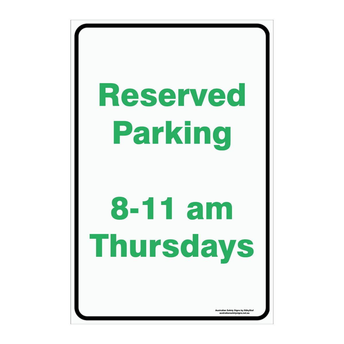 CUSTOM PARKING SIGN