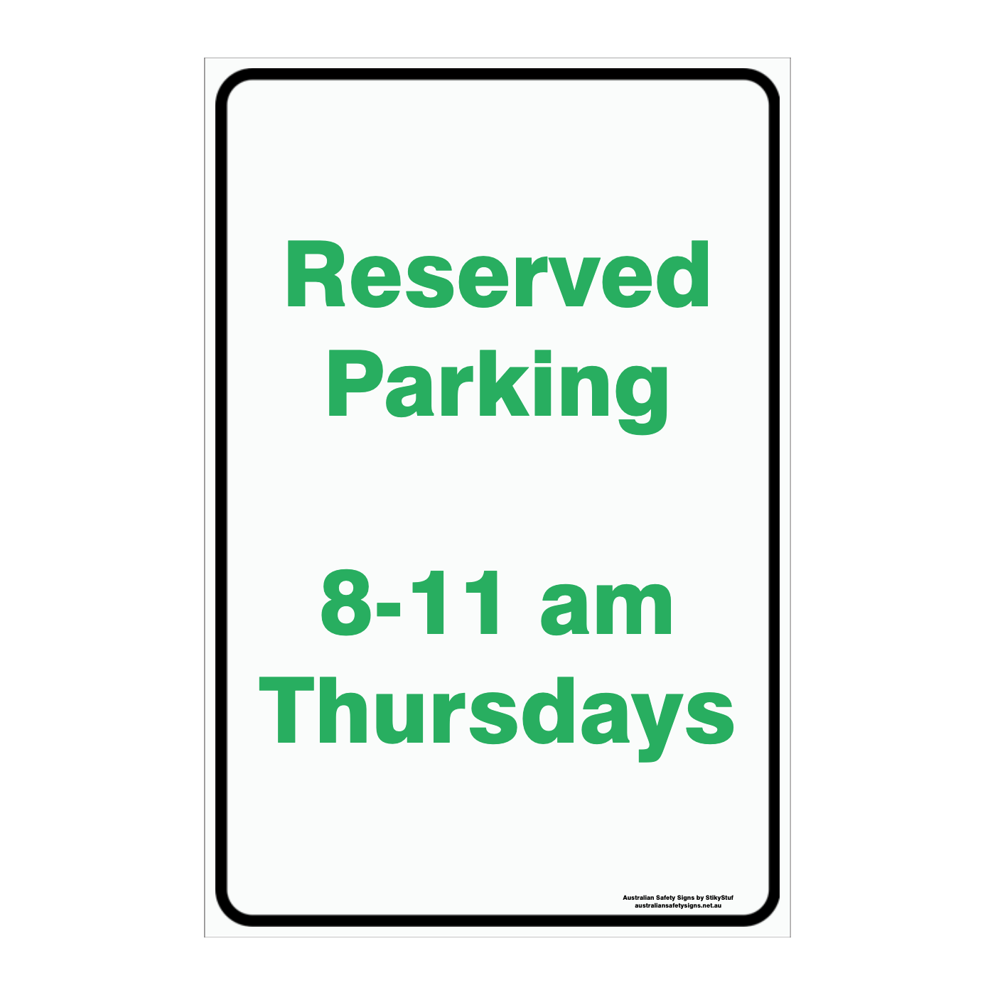 CUSTOM PARKING SIGN