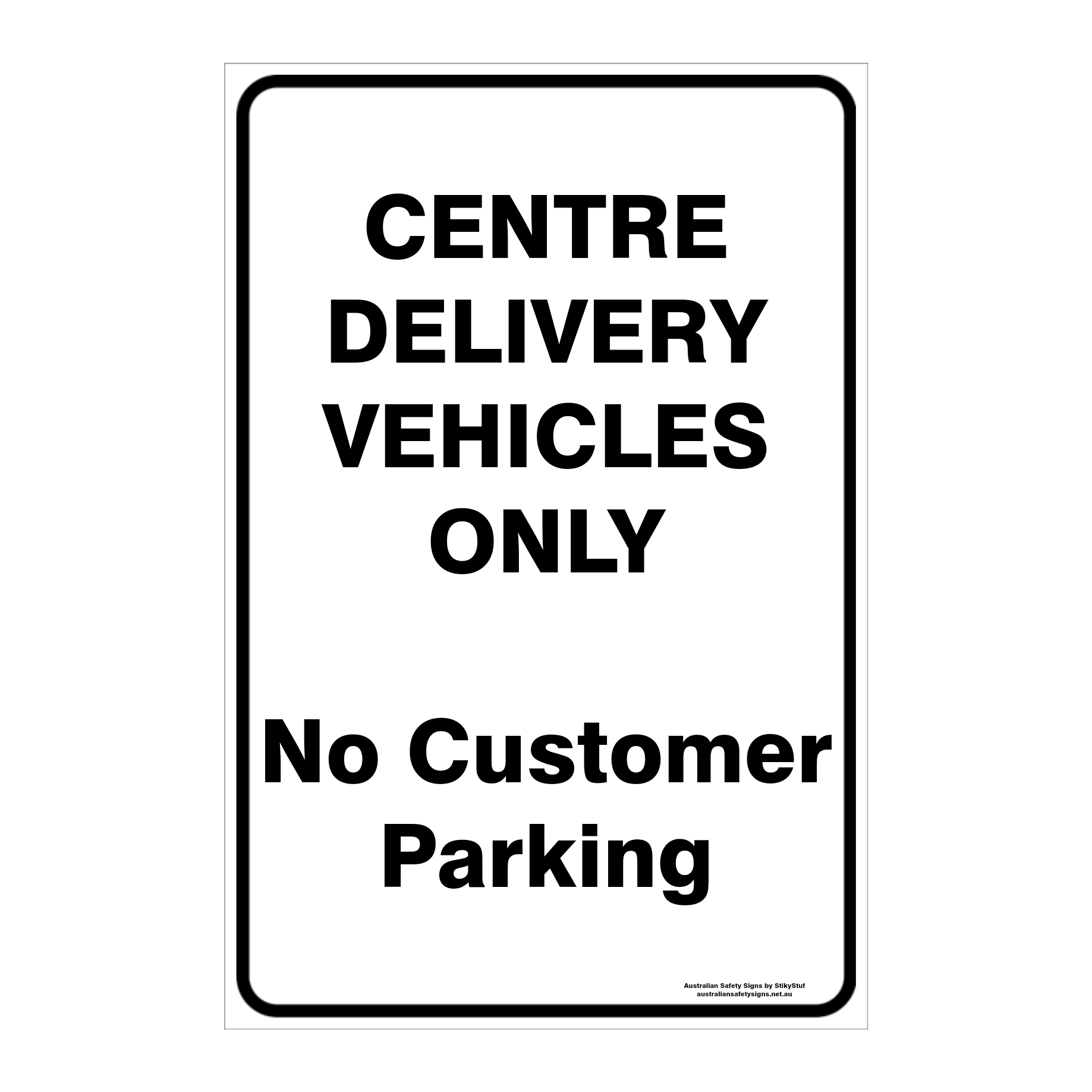 CUSTOM PARKING SIGN