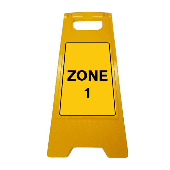 New CUSTOM Your Text Here A-Frame Floor Stand