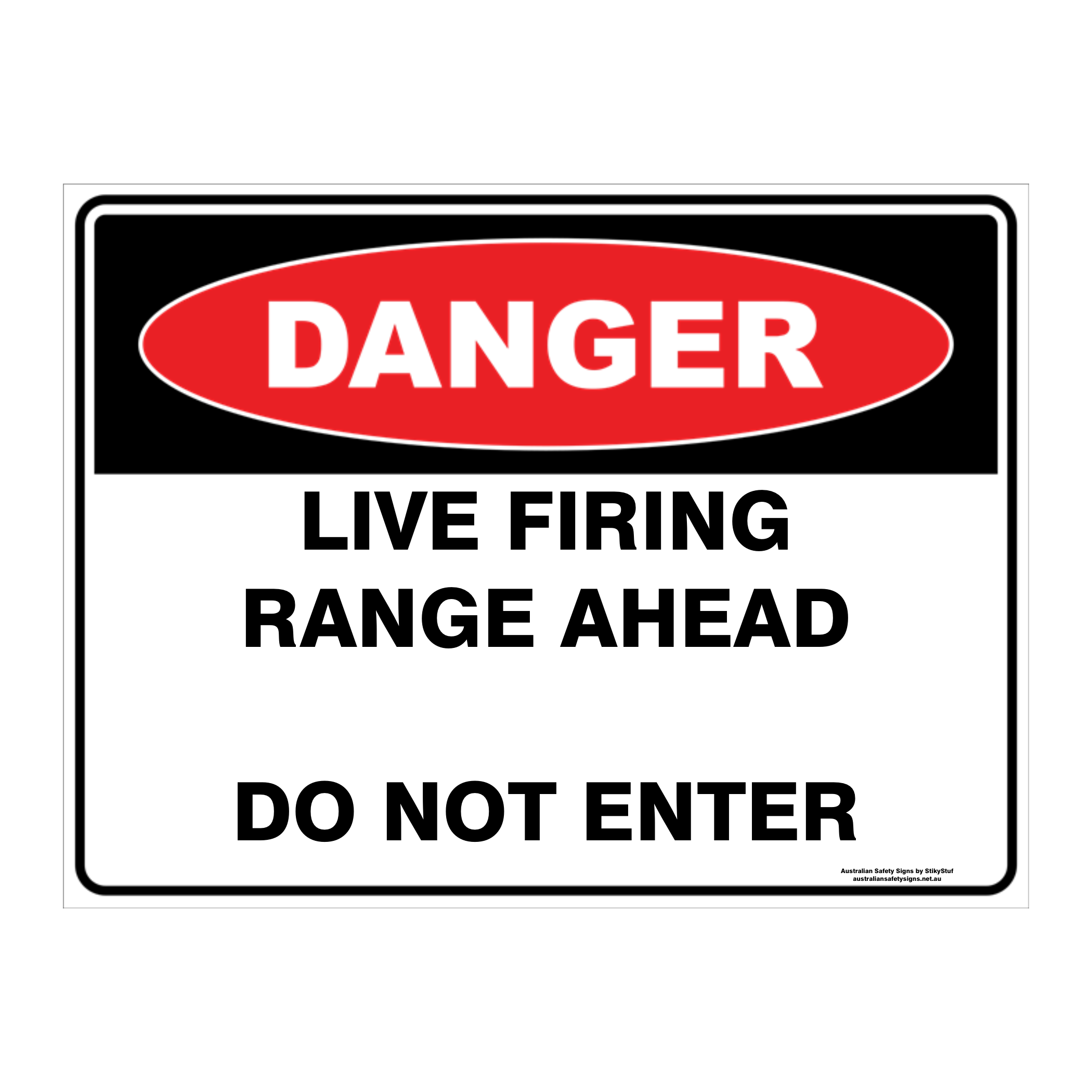Danger Custom Text Sign Australian Safety Signs