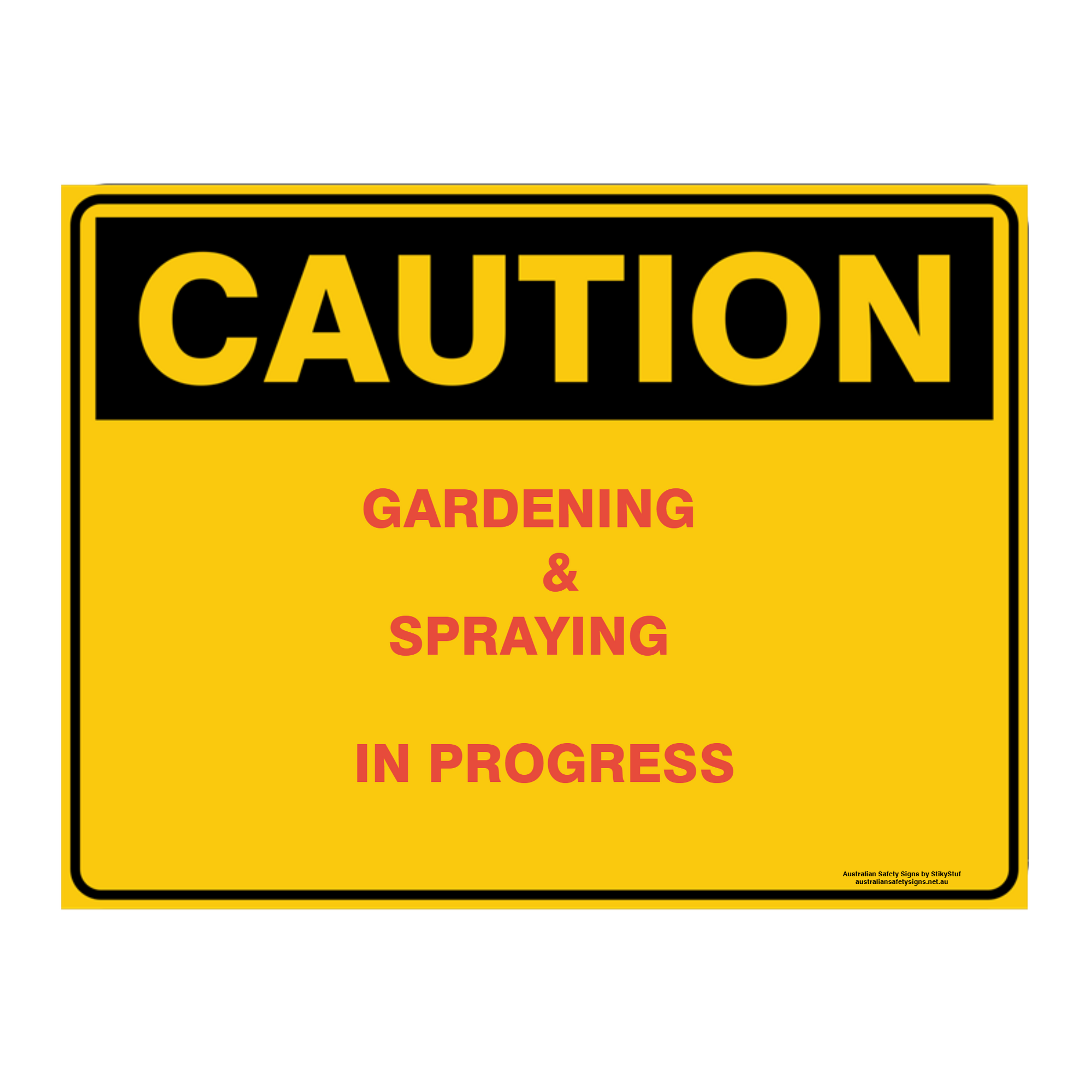 Custom Text Caution Sign