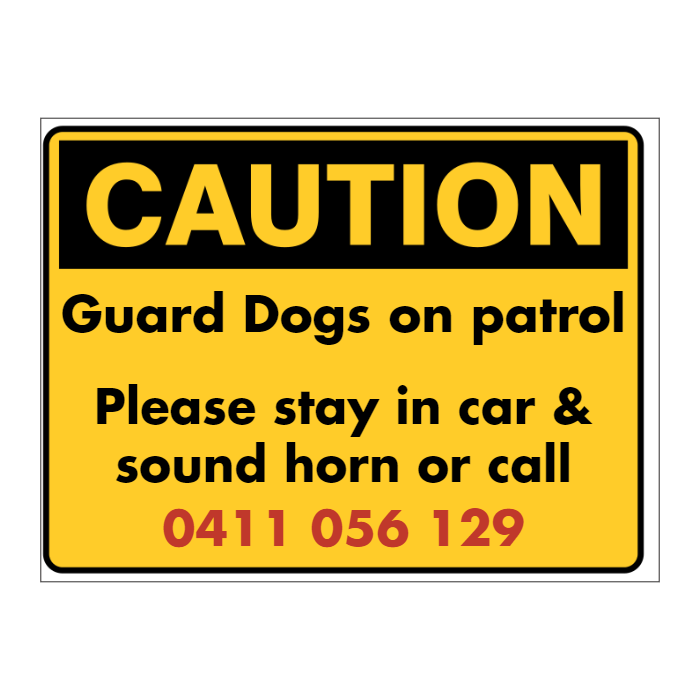 Custom Text Caution Sign