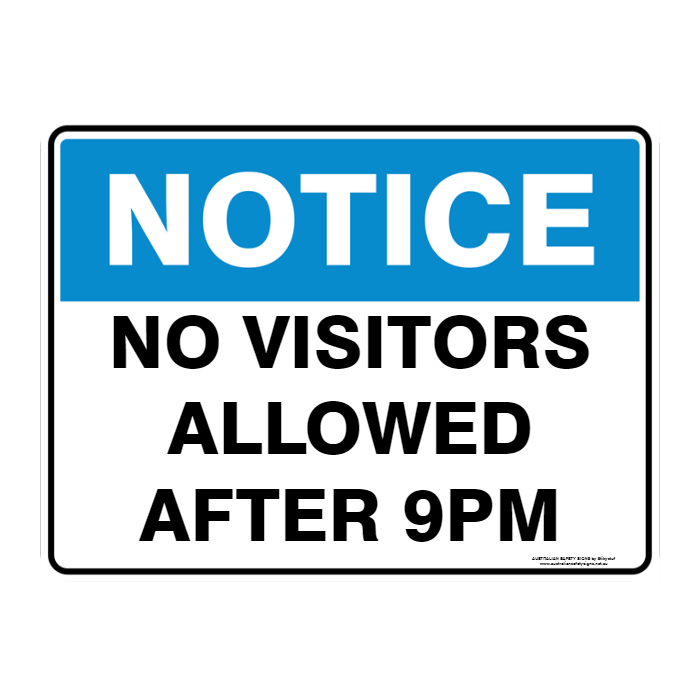 NOTICE CUSTOM TEXT SIGN