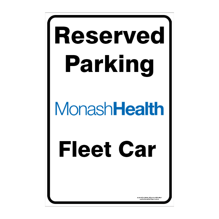 CUSTOM PARKING SIGN