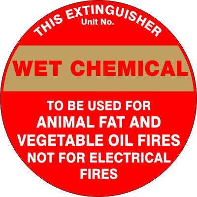 EXTINGUISHER ID MARKER CHEMICAL