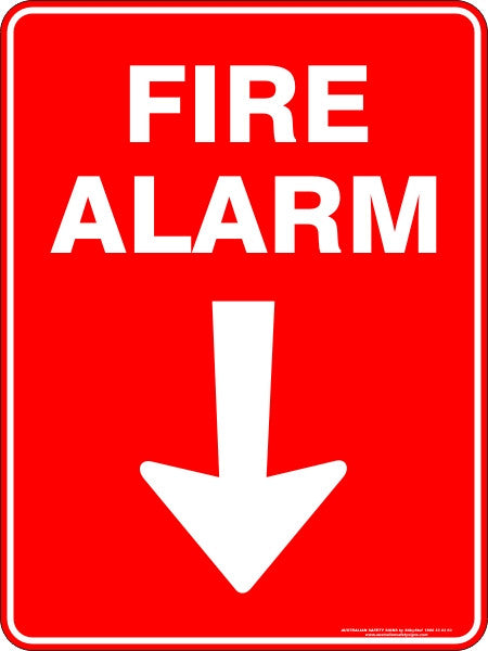 FIRE ALARM ARROW DOWN